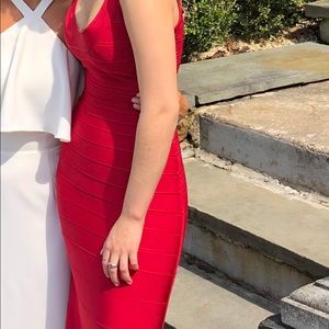 HERVE LÉGER ELLEN BANDAGE GOWN/PROM DRESS